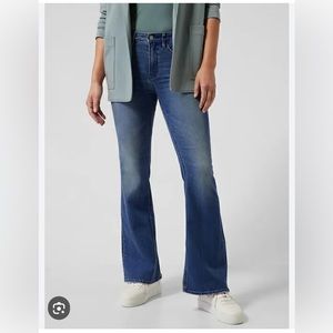 Athleta Sculptek Flare Denim size 14